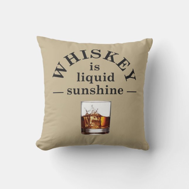 Whiskey citeert grappige drink gezegden kussen (Voorkant)