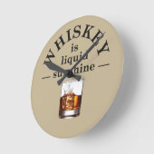 Whiskey citeert grappige drink gezegden ronde klok (Hoek)