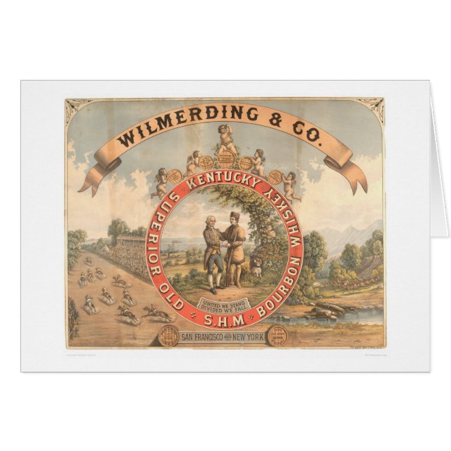 Whiskey de Wilmerding et de Cie. Kentucky (1855A) (Devant horizontal)