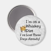 Whiskey Diet Magneet (Voorkant / Achterkant)