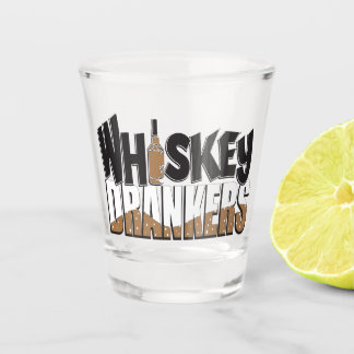 Whiskey Dranker Logo Shot Glass Glas
