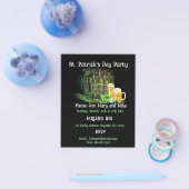 Whiskey en bier St. Patrick's Day Party Flyer (Enkel)