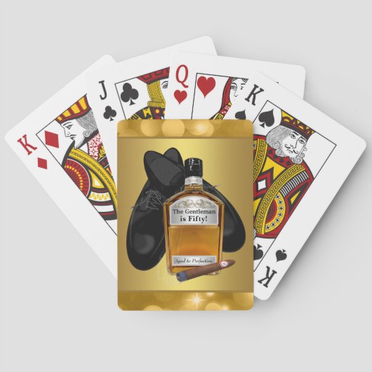 Whiskey- en Cigar Poker-kaart speelkaarten (Achterkant)