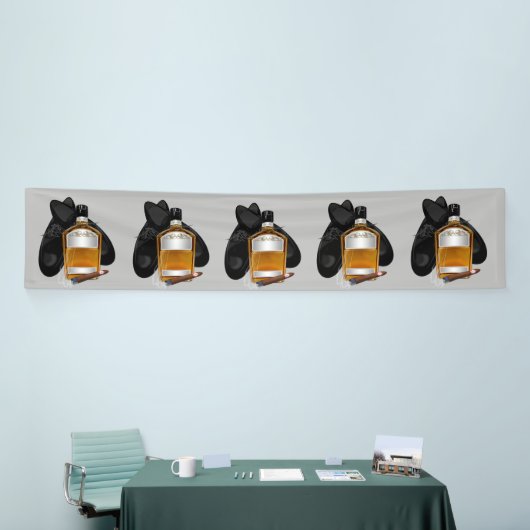 Whiskey et Cigar Repeate Anniversaire Bannière (Salon professionnel)