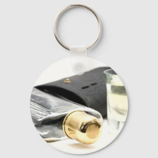 Whiskey Flask en Shot Glasses Sleutelhanger