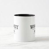 Whiskey helpt grappige drink alcoholische gezegden mok (Midden)