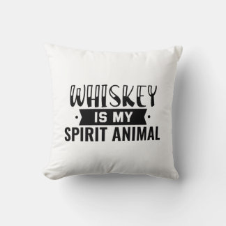 Whiskey is mijn geestdier kussen