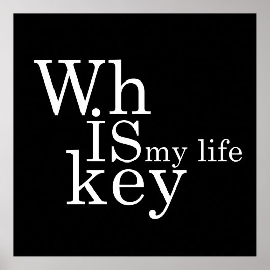 whiskey is mijn leven poster (Voorkant)