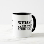 Whiskey is mijn spirituele dier grappige alcohol g mok (Voorkant rechts)