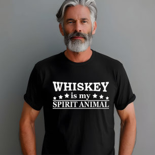 Whiskey is mijn spirituele dier grappige alcohol g t-shirt