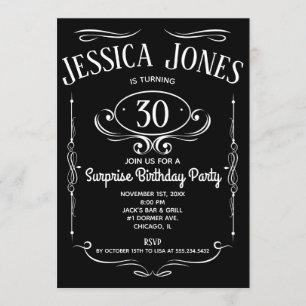 Whiskey Label 30ste verjaardag Kaart
