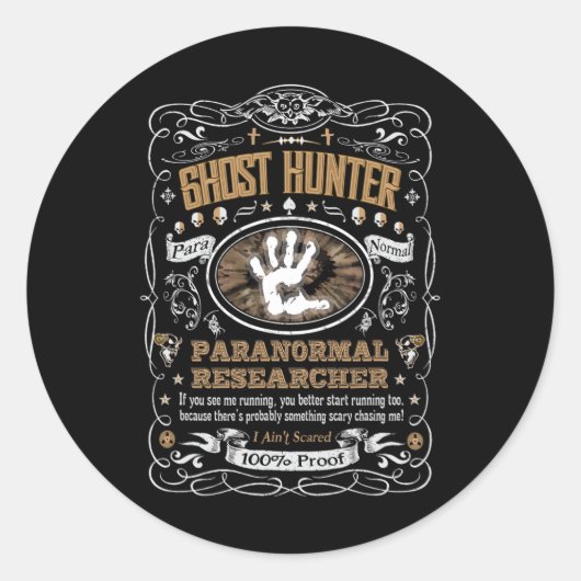  Whiskey Label Ghost Hunter (Voorkant)