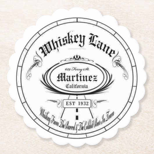 Whiskey Lane Classic Logo Onderzetter Set (Voorkant)