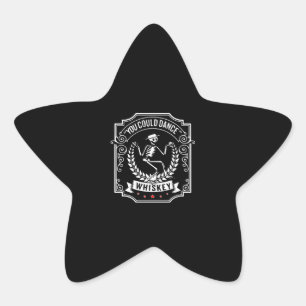 Whiskey Lover U kunt Dance Whiskey Ster Sticker