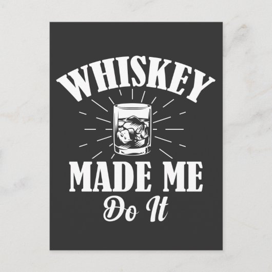 Whiskey maakte me het Briefkaart (Voorkant)
