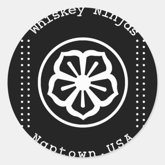 Whiskey Ninjas Karate Kind Sticker (Voorkant)