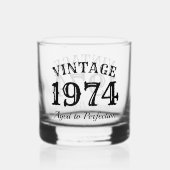 Whiskey personnalisé verre à boire 50e cadeau d'an (Verso)