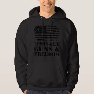 Whiskey Pistolen & Freedom - Verenigde Staten vlag Hoodie
