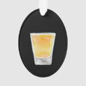 Whiskey Shot Personalized Ornament (achterkant)