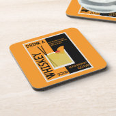 Whiskey Sour Cocktail Bier Onderzetter (Linkerzijde)