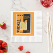 Whiskey Sour Cocktail Napkin Servet (Insitu)