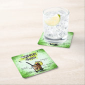 Whiskey Sour Drink Recipe Vierkante Kartonnen Onderzetter (Insitu)