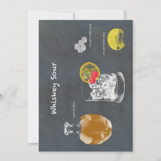 Whiskey Sour Kaart (Voorkant)