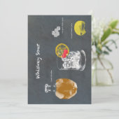 Whiskey Sour Kaart (Staand voorkant)