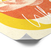 Whiskey Sour Retro Cocktail Poster Yellow Art (Hoek)