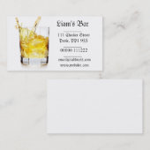 Whiskey Splash-Visitekaartje Visitekaartje (Voorkant / Achterkant)