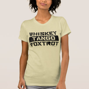 Whiskey Tango Foxtrot Grunge Kijk naar de T-shirt