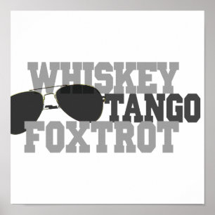 Whiskey Tango Foxtrot - Luchtvaartbril Poster
