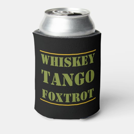 Whiskey Tango Foxtrot WTF Blikjeskoeler (Blikje Achterkant)
