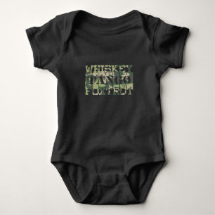 Whiskey Tango Foxtrot WTF Green Camouflage Romper