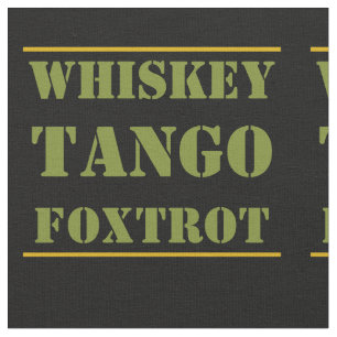 Whiskey Tango Foxtrot WTF Green Camouflage Stof