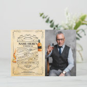 Whiskey van Onberispelijke Kwaliteit 50e 60e Manne Kaart (Staand voorkant)