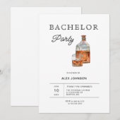 Whiskey vrijgezellenfeest kaart (Voorkant / Achterkant)