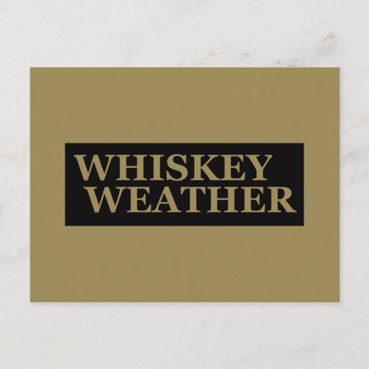Whiskey weer grappig drink citaten feestdagenkaart (Voorkant)