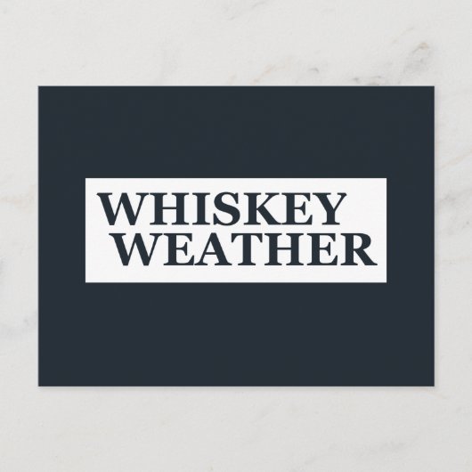Whiskey weer grappig drink citaten feestdagenkaart (Voorkant)