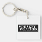 Whiskey weer grappig drink citaten sleutelhanger (voorkant)