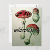 Whiskey & Wilderness Toadstool Briefkaart (Voorkant / Achterkant)