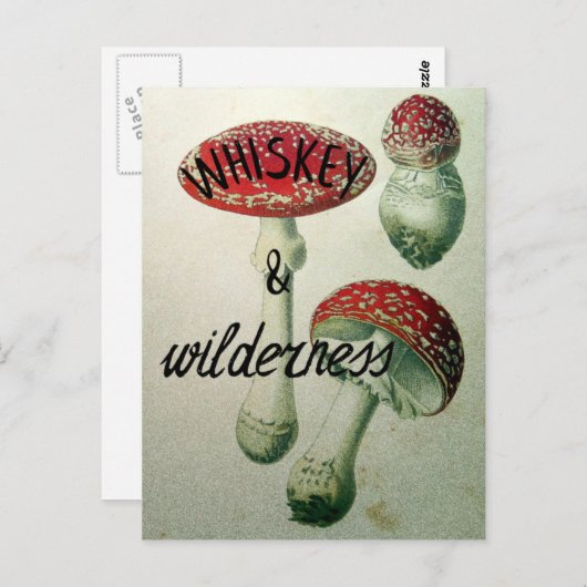 Whiskey & Wilderness Toadstool Briefkaart (Voorkant / Achterkant)
