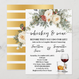 Whiskey & Wine Before I do for Life Winter Shower Kaart