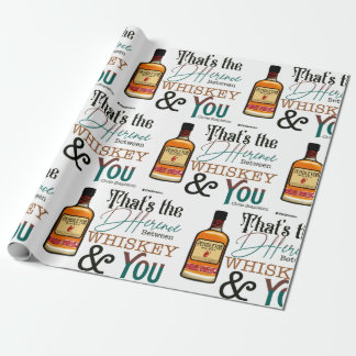 Whiskey Wrapping Paper Cadeaupapier