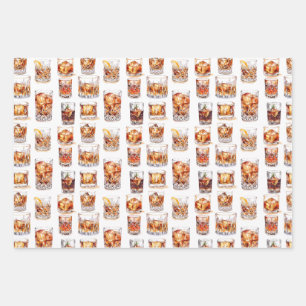 Whiskey Wrapping Paper - Cocktail Gift Wrap