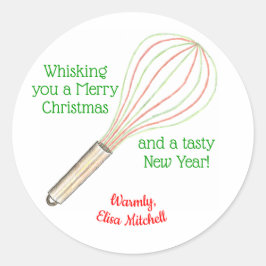 "Whisking You a Merry Christmas" behandelt label