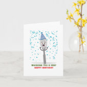 Whisking You Puns Carte Anniversaire (Fleur jaune)