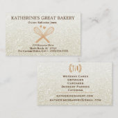 Whisks Love Glitter Bakery Visitekaartje (Voorkant / Achterkant)