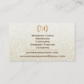 Whisks Love Parties scintillant Bakery Carte de vi (Dos)