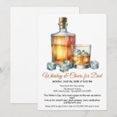Whisky & Acclamations pour Papa – Invitation pour (Devant / Derrière)